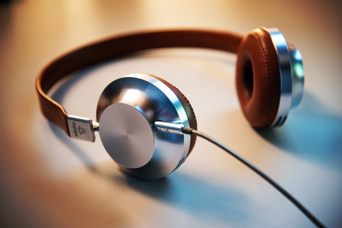 Studio headphones used for the second listening pass of a podcast review